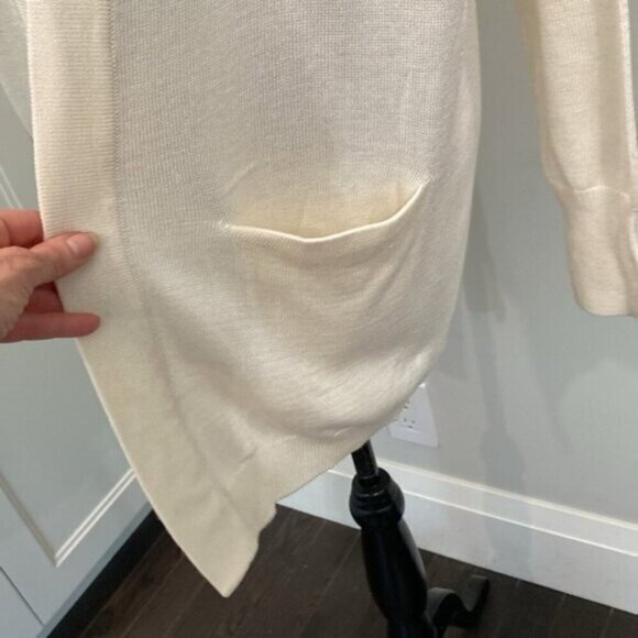 H&M Cream Long Open Cardigan Oversized - Picture 8 of 15